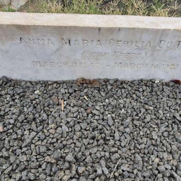 TOIT Anna Maria Cecilia, du nee KREBS 1842-1923