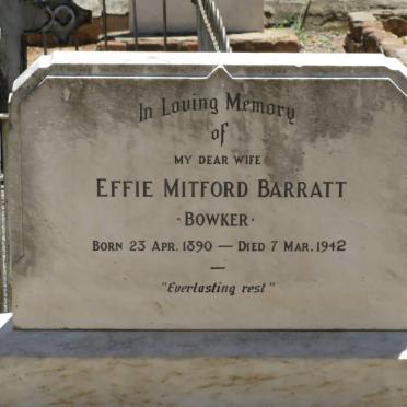 BARRATT Effie Mitford, BOWKER 1890-1942