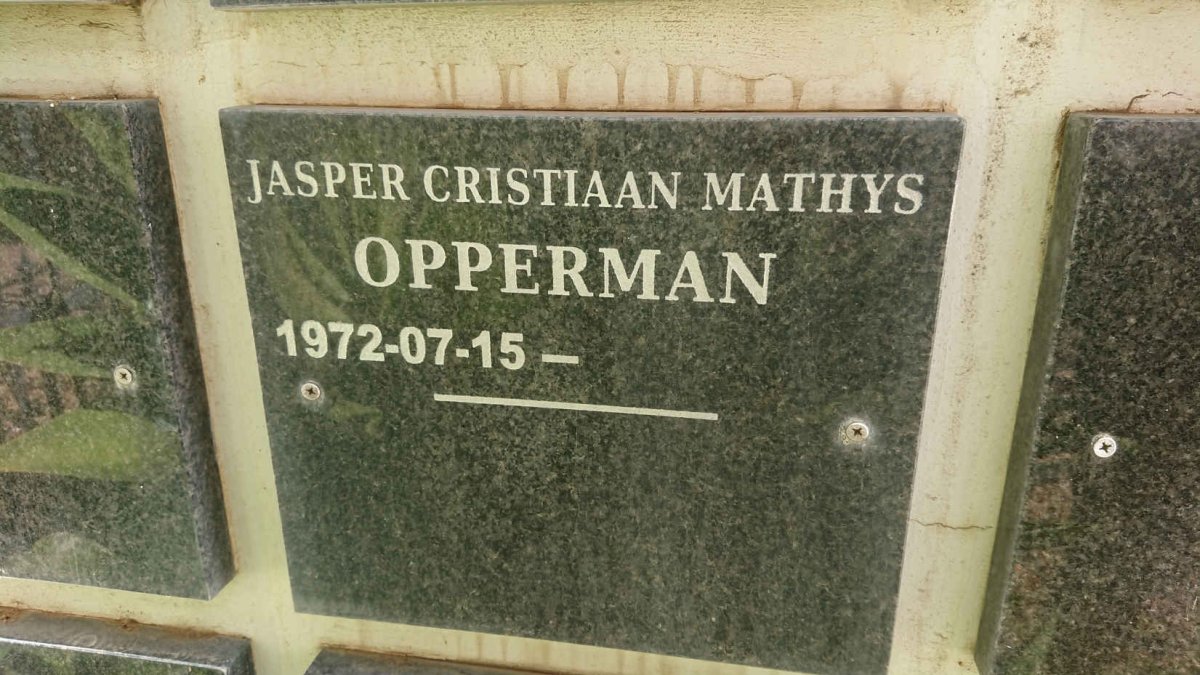OPPERMAN Jasper Christiaan Mathys 1972-