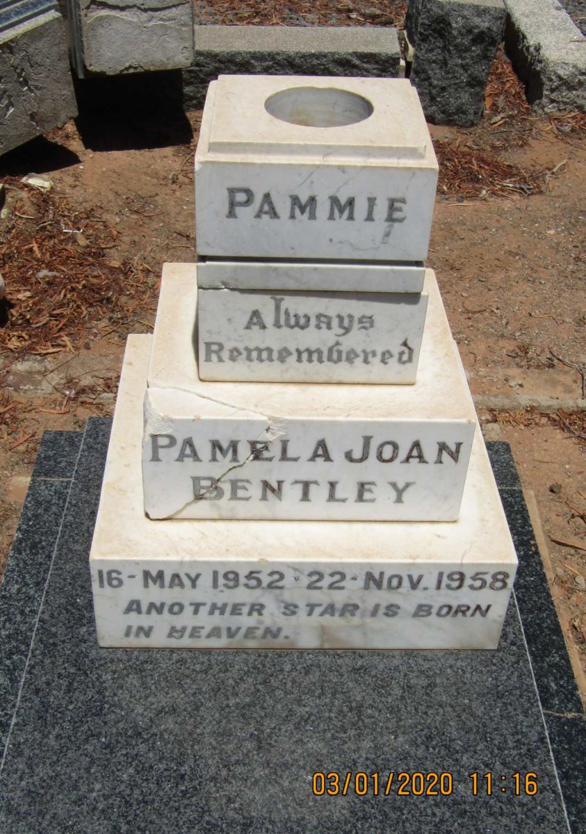 BENTLEY Pamela Joan 1952-1958