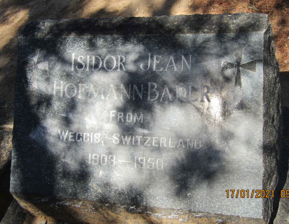 BADER Isidor Jean 1903-1950, HOFFMAN