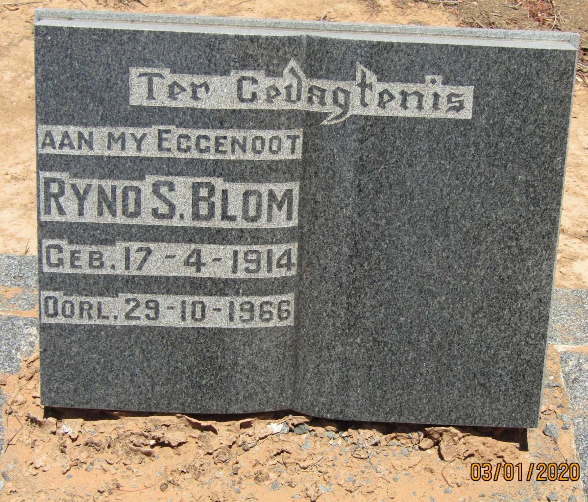 BLOM Ryno S. 1914-1966