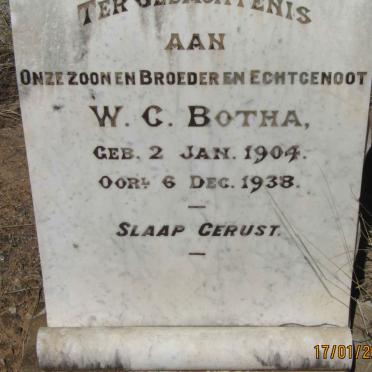 BOTHA W.C. 1904-1938
