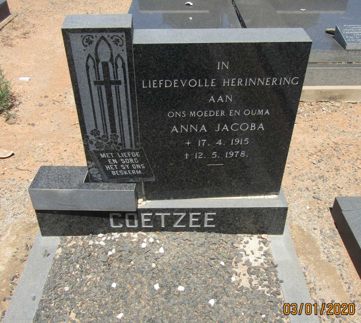 COETZEE Anna Jacoba 1915-1978