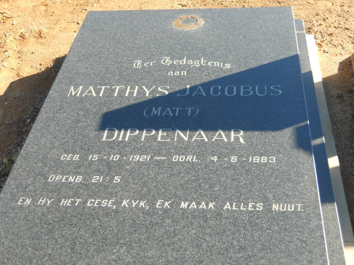 DIPPENAAR Matthys Jacobus 1921-1983