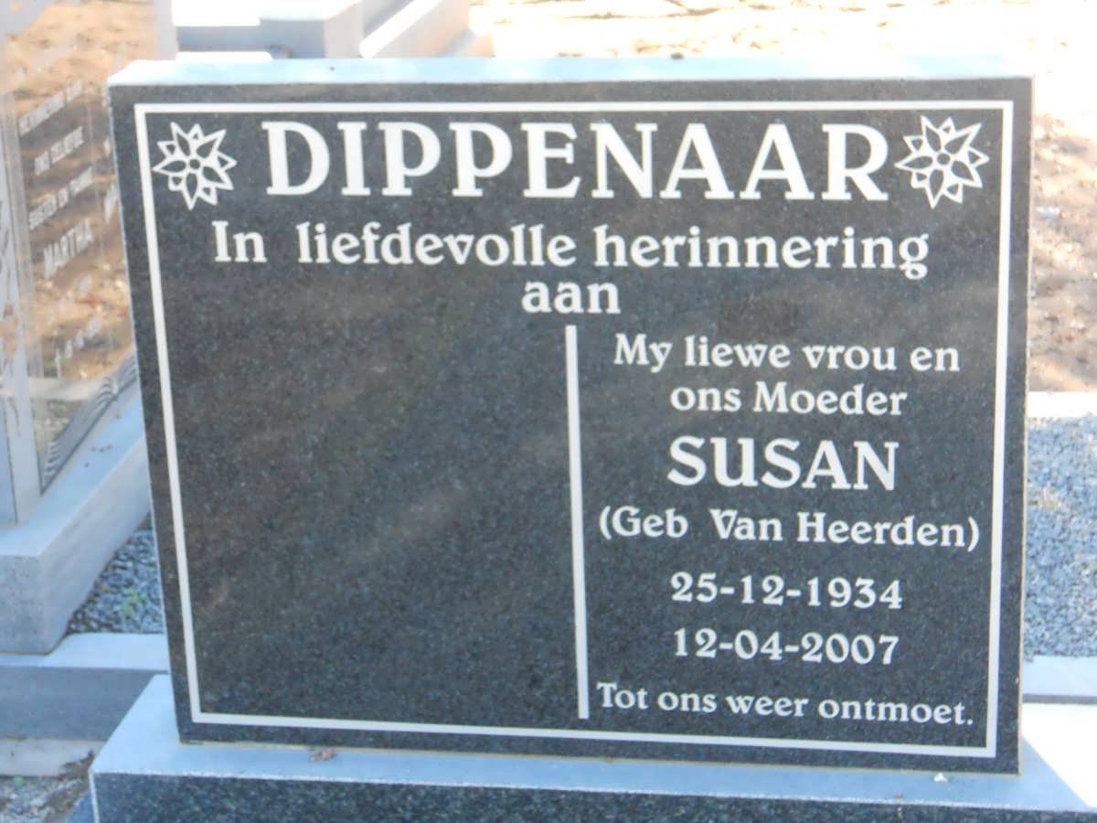 DIPPENAAR Susan nee VAN HEERDEN 1934-2007