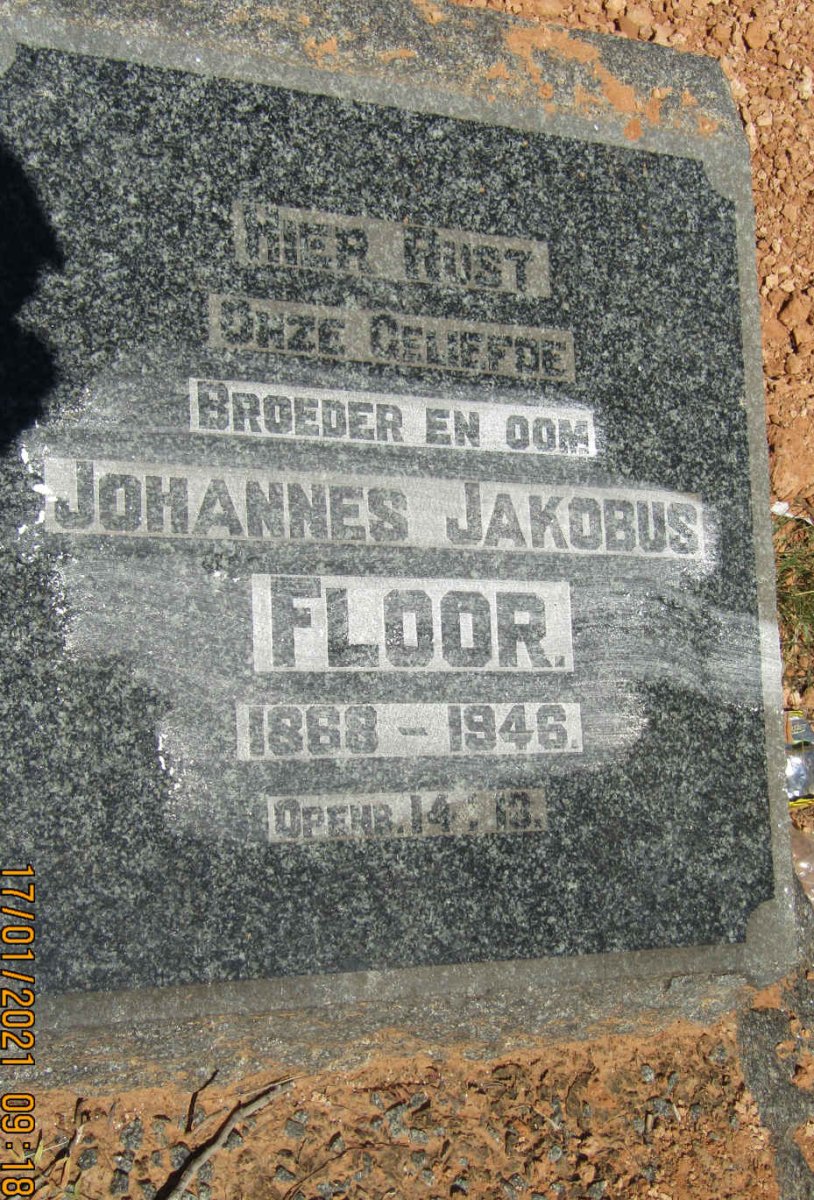 FLOOR Johannes Jakobus 1868-1946