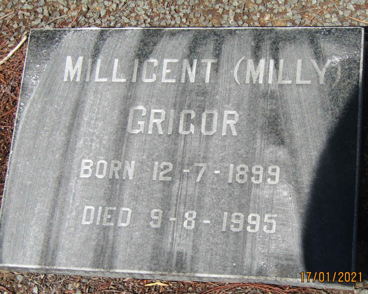 GRIGOR Millicent 1899-1995
