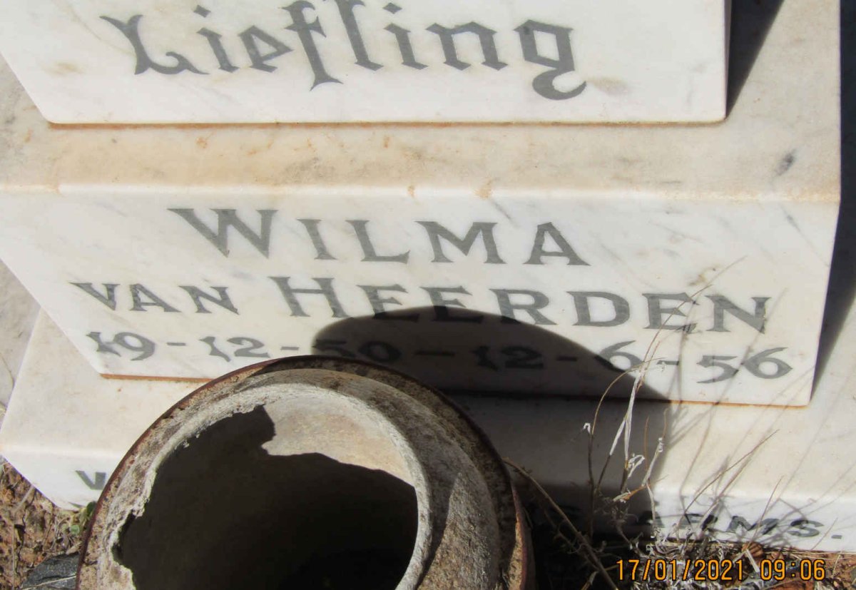 HEERDEN Wilma, van 1950-1956
