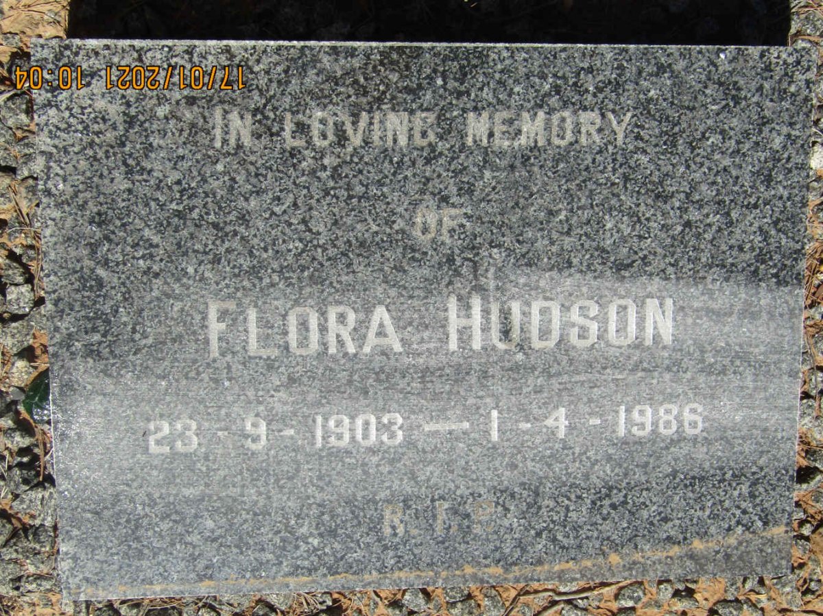 HUDSON Flora 1903-1986