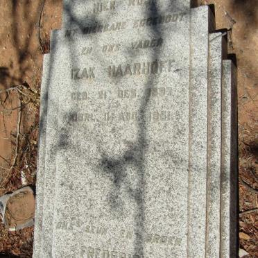 HAARHOFF Izak 1897-1951 &amp; Frederick 1925-1946