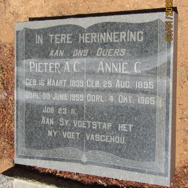 ? Pieter A.C. 1899-1959 &amp; Annie C. 1895-1965