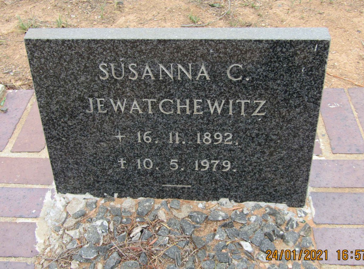 JEWATCHEWITZ Susanna C. 1892-1979