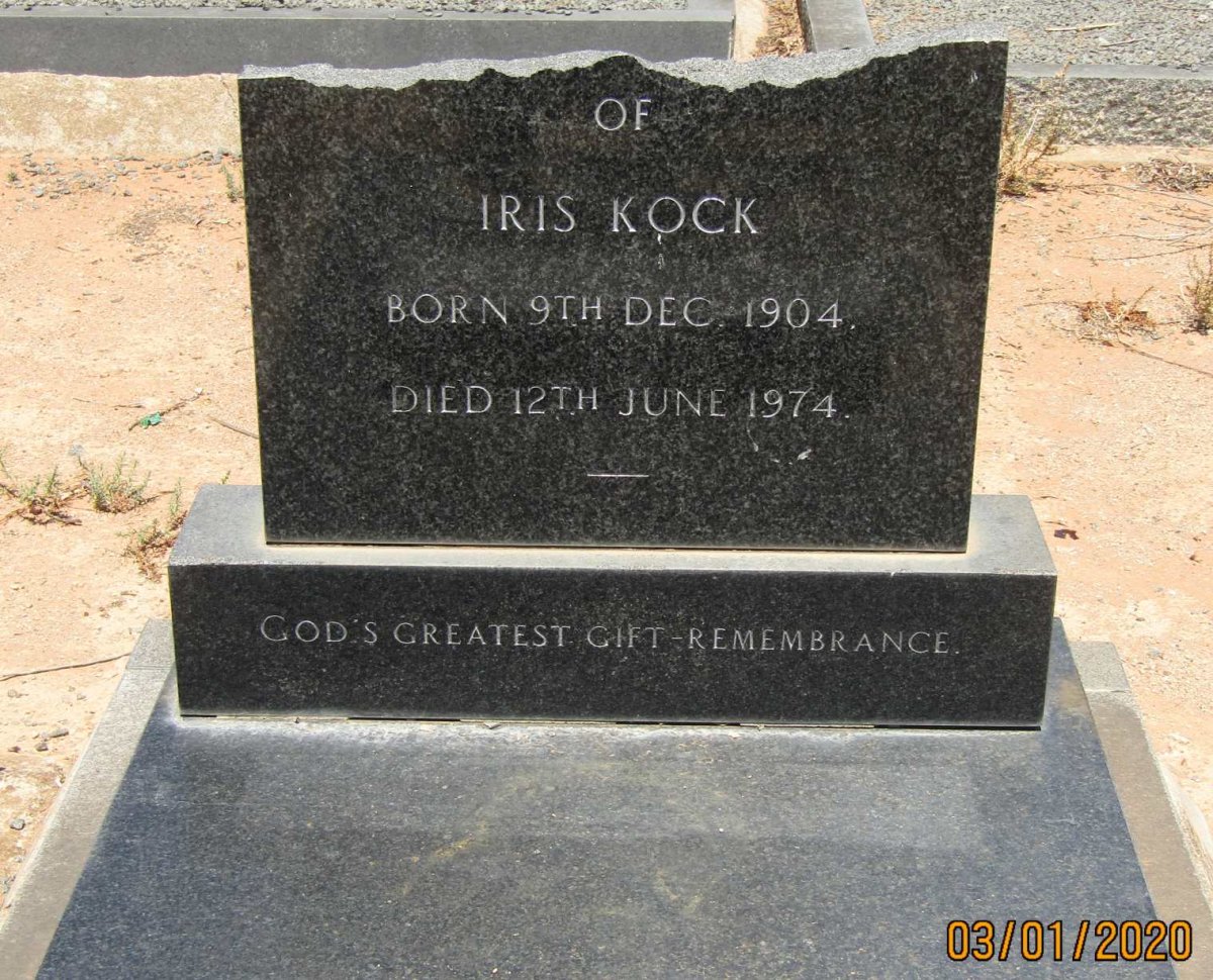 KOCK Iris 1904-1974