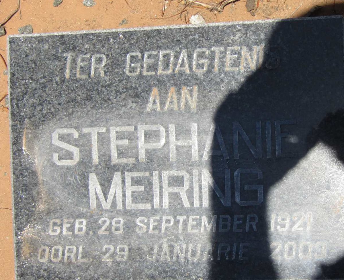 MEIRING Stephanie 1921-2003
