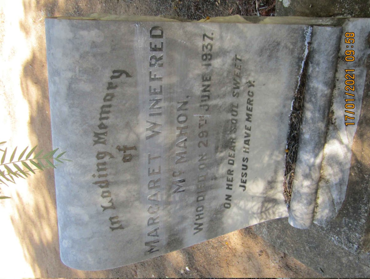McMAHON Margaret Winefred -1937