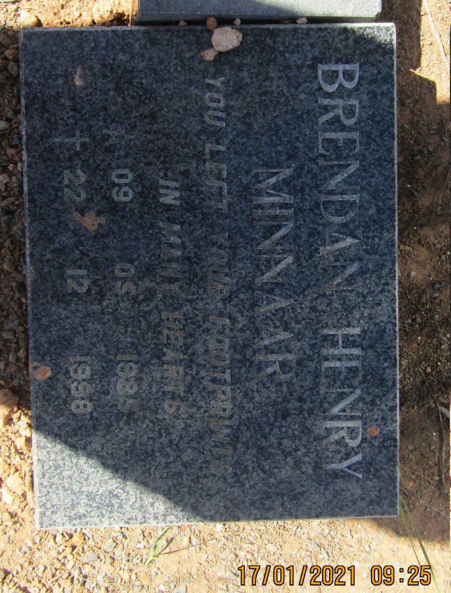 MINNAAR Brendan Henry 1985-1998