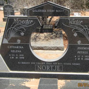 NORTJE Jeremia Petrus 1905-1988 &amp; Catharina Helena 1916-1998