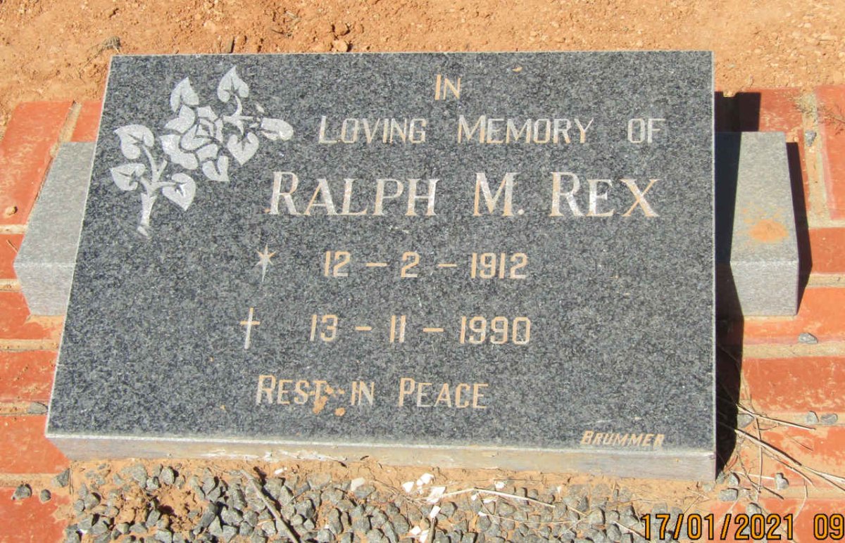 REX Ralph M. 1912-1990