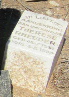 RHEEDER Therese 1931-1933