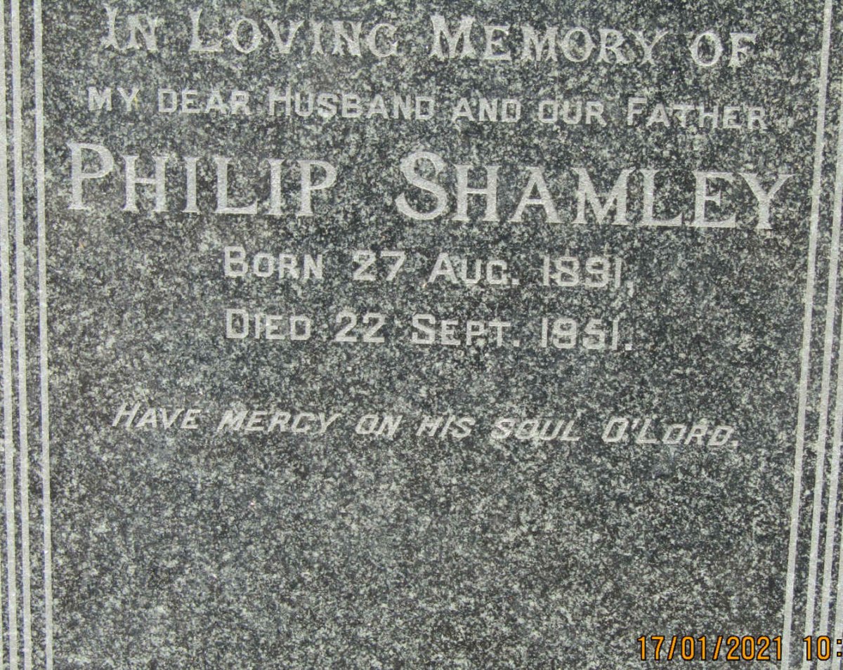 SHAMLEY Philip 1891-1951