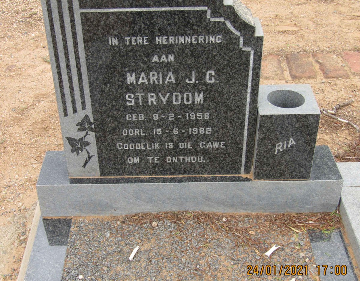 STRYDOM Maria J.C. 1958-1962