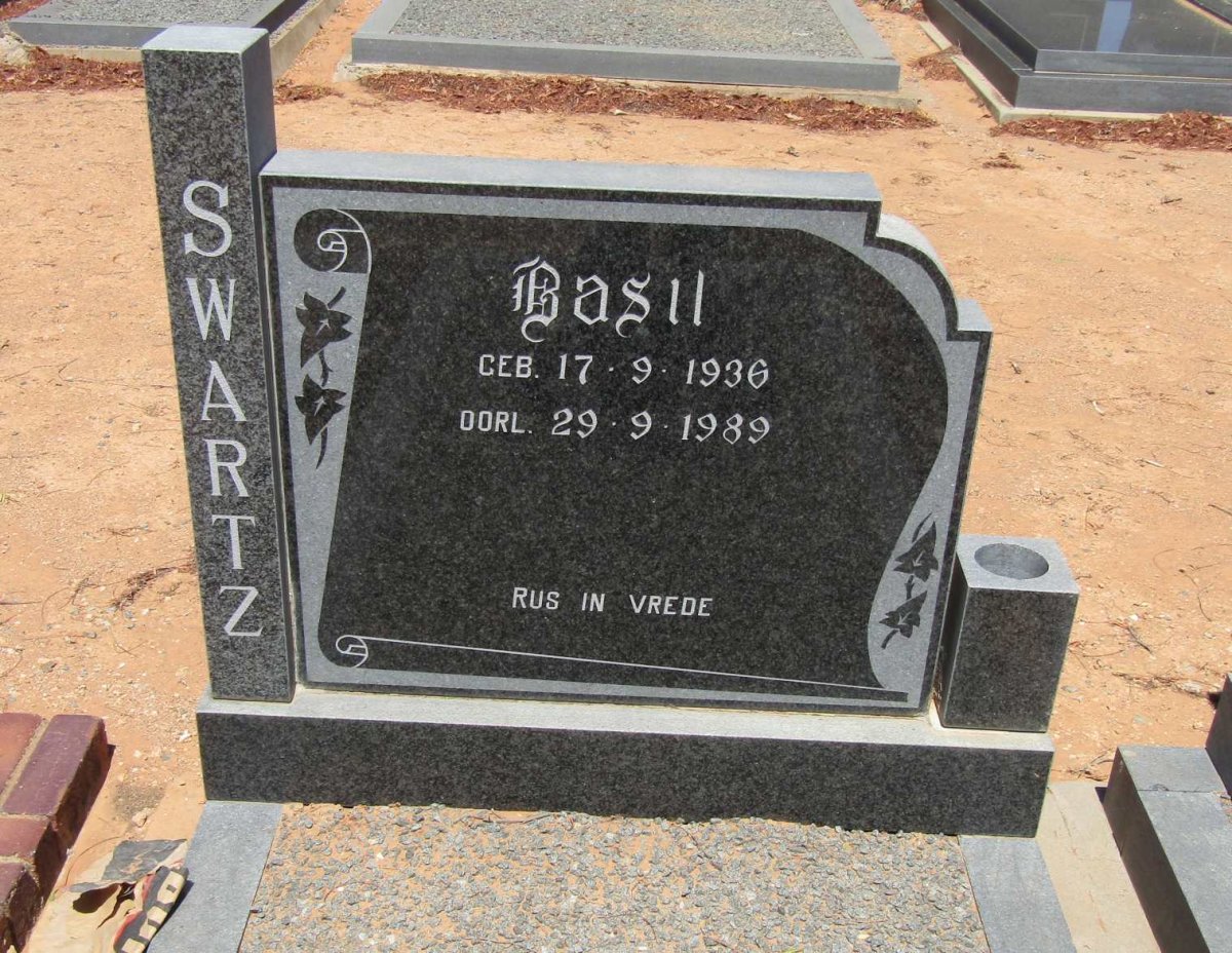 SWARTZ Basil 1936-1989
