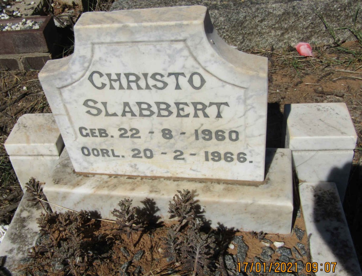SLABBERT Christo 1960-1966
