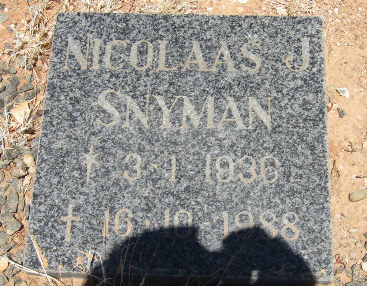 SNYMAN Nicolaas J. 1936-1988