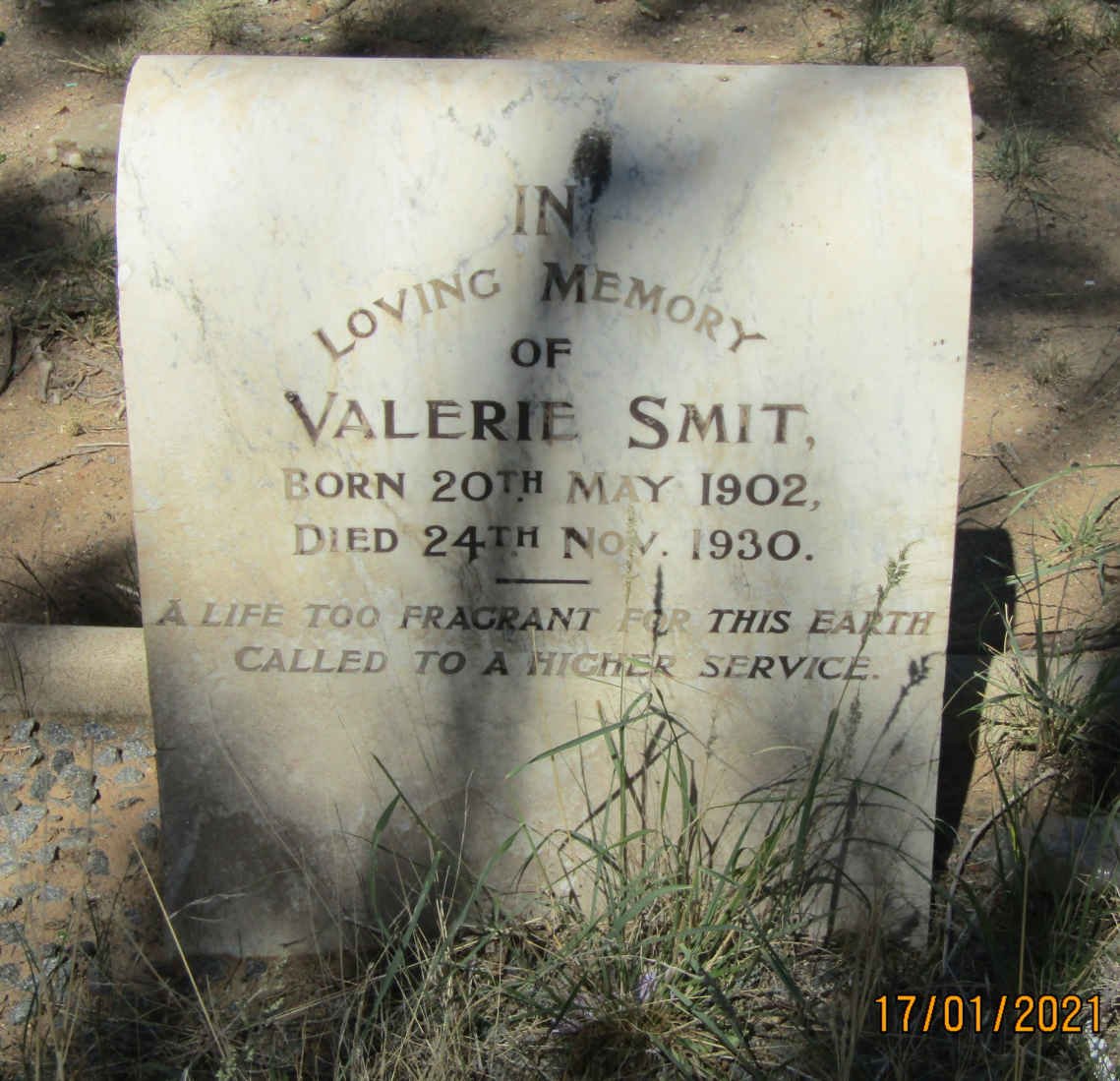 SMIT Valerie 1902-1930