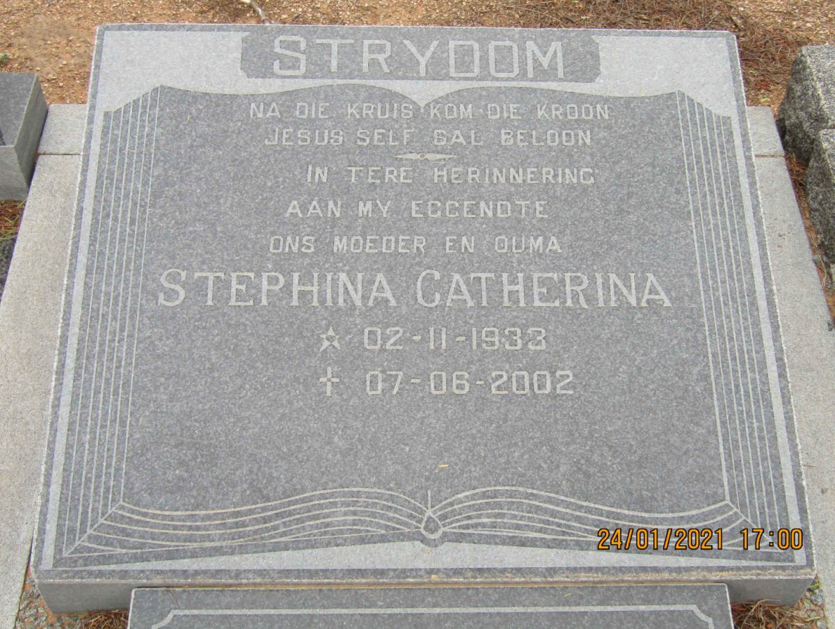 STRYDOM Stephina Catherina 1933-2002