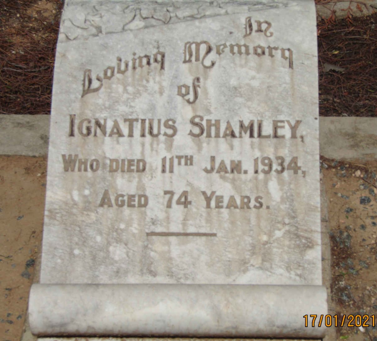 SHAMLEY Ignatius -1934