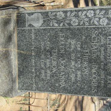 THERON Schalk Jacobus 1883-1951 &amp; Ellen Johanna  1888-1952