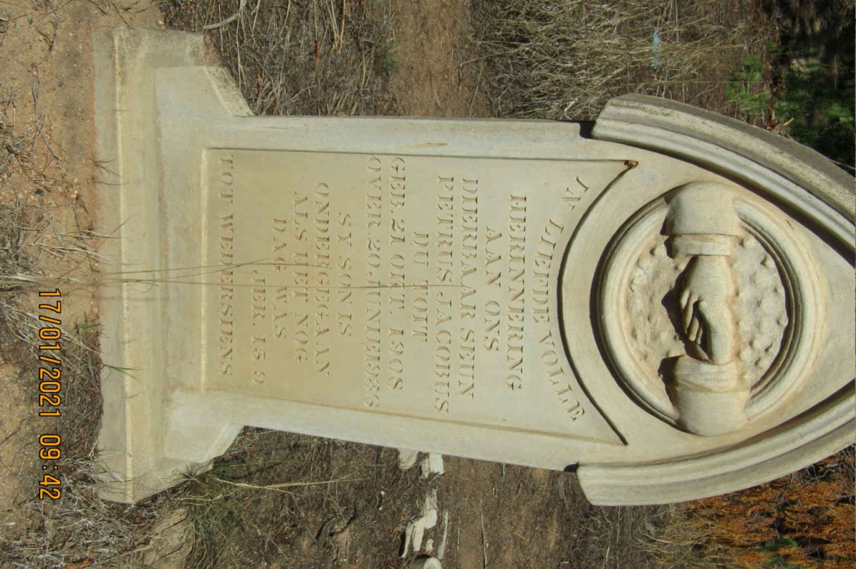 TOIT Petrus Jacobus, du 1908-1936