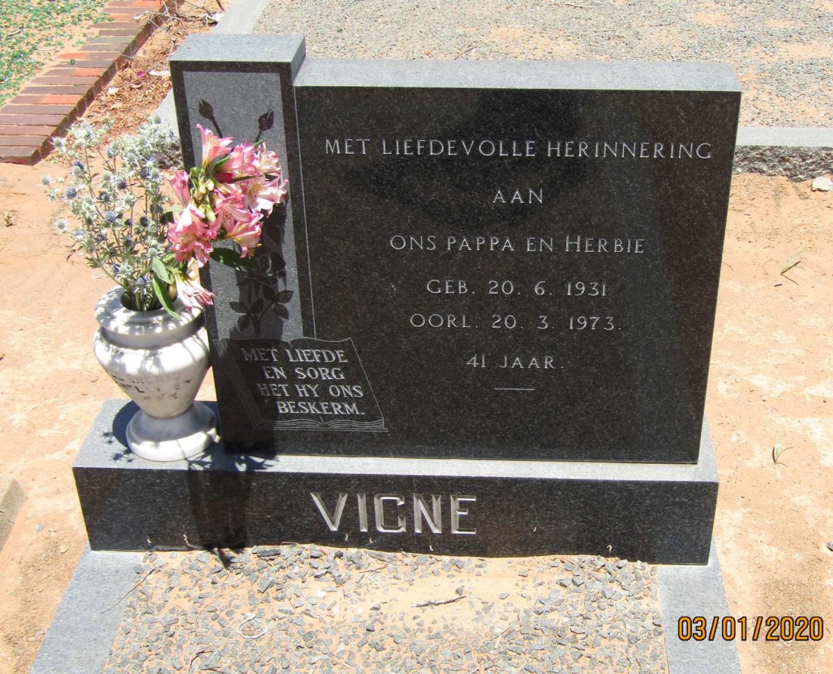 VIGNE Herbie 1931-1973