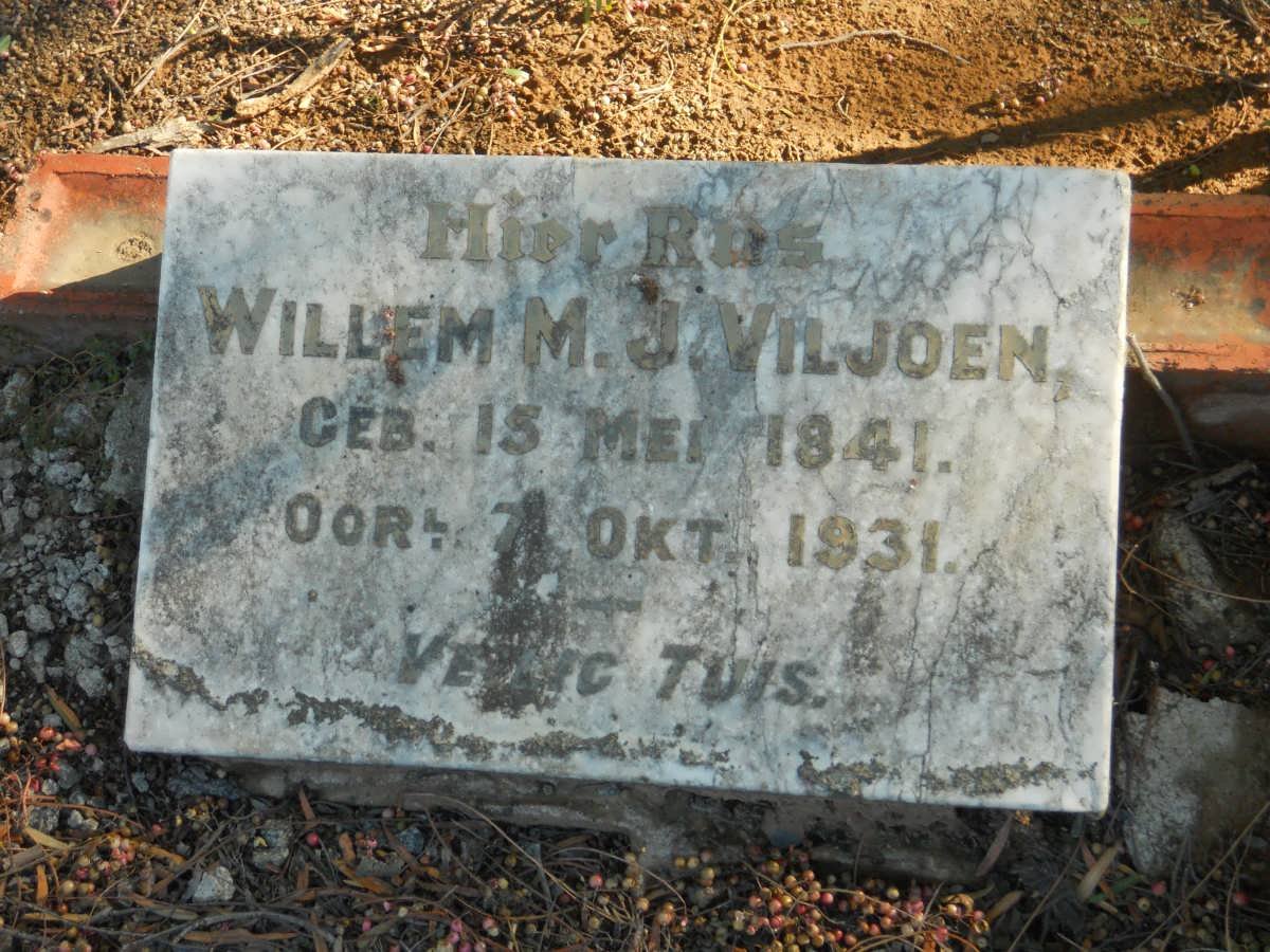 VILJOEN Willem M.J. 1841-1931