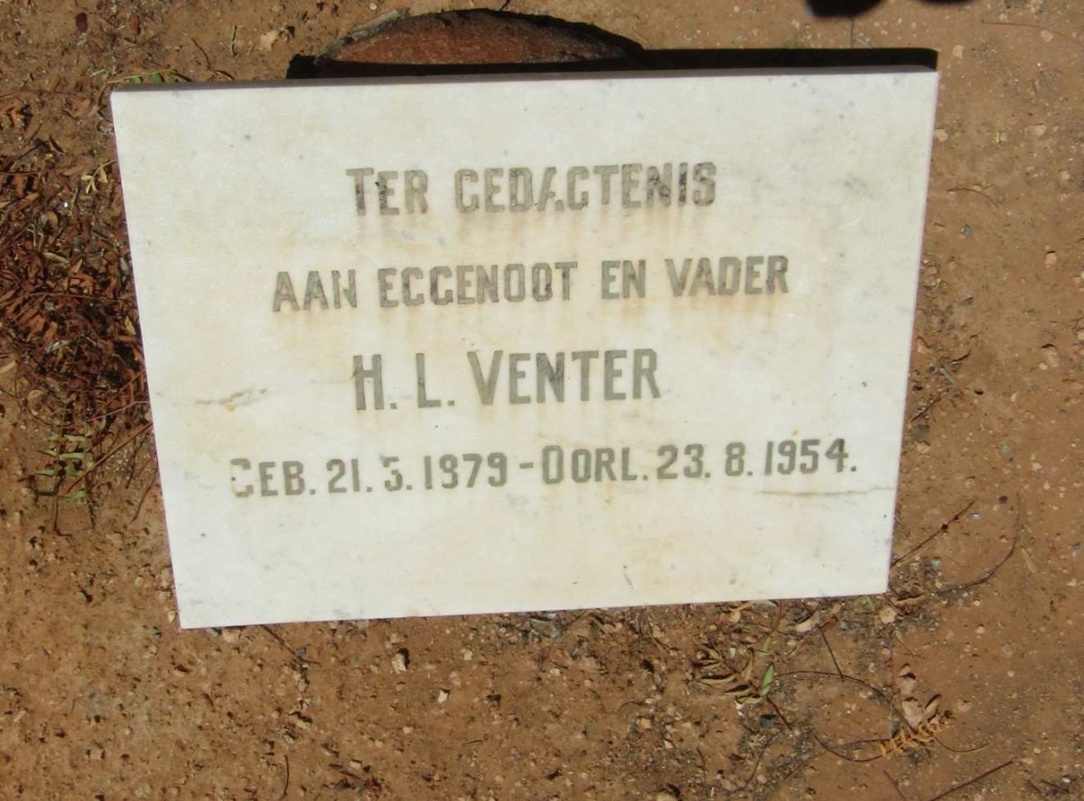 VENTER H.L. 1879-1954