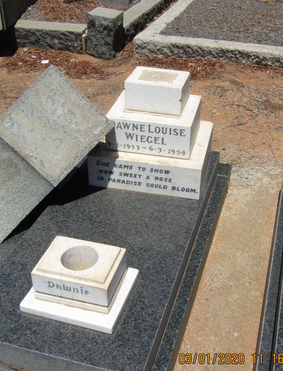 WIEGEL Dawne Louise 1953-1954