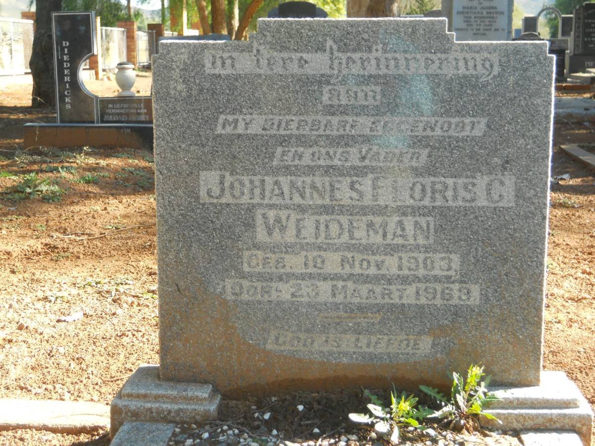WEIDEMAN Johannes Floris C. 1903-1963
