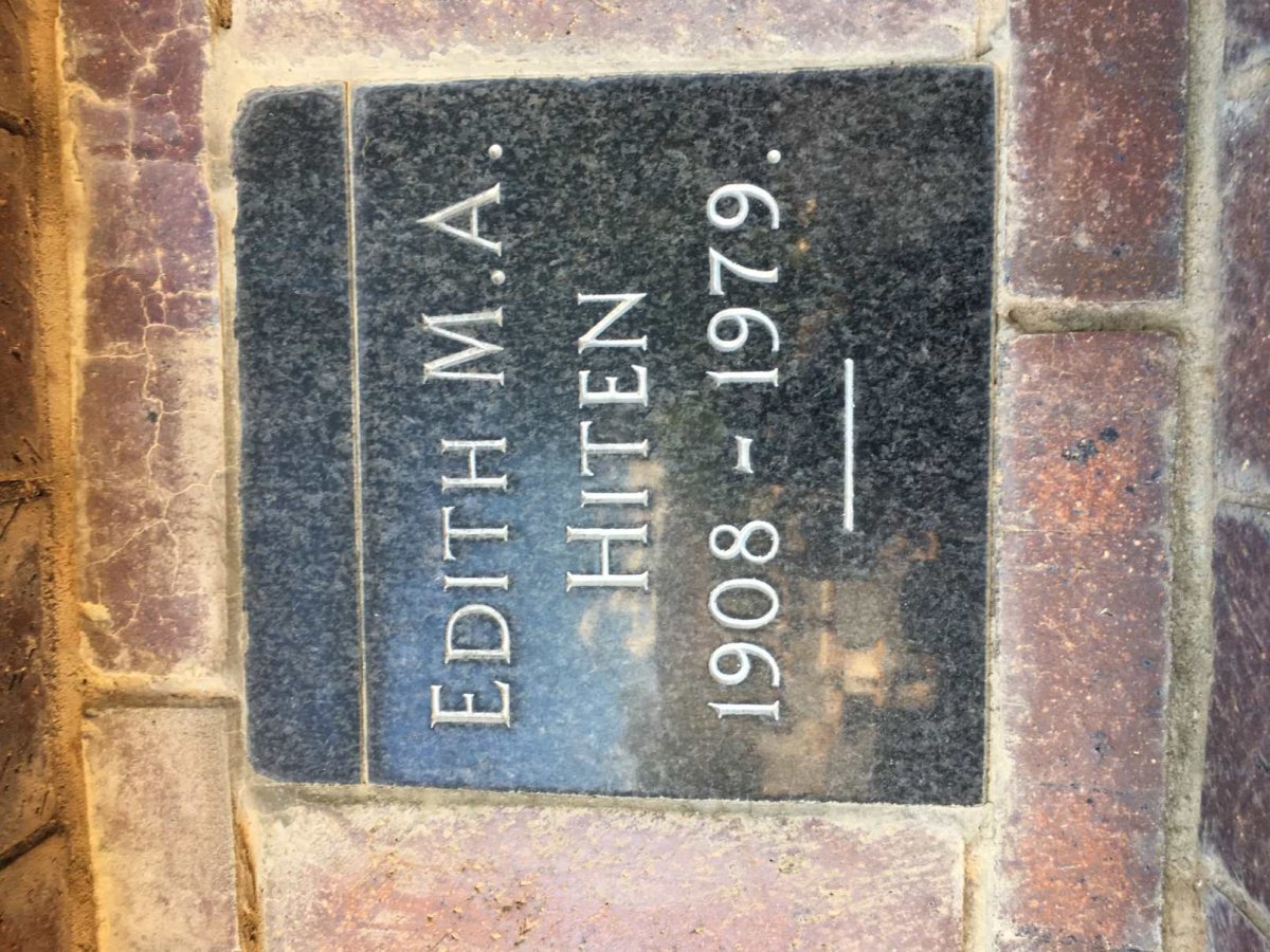 HITEN Edith M.A. 1908-1979