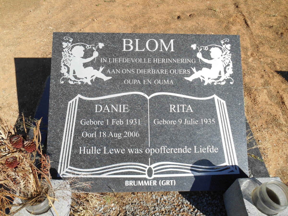 BLOM Danie 1931-2006 &amp; Rita 1935-