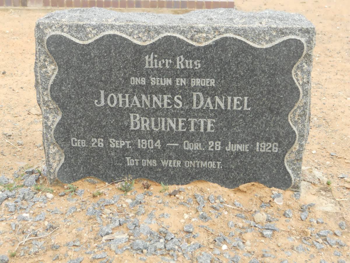 BRUINETTE Johannes Daniel 1904-1926