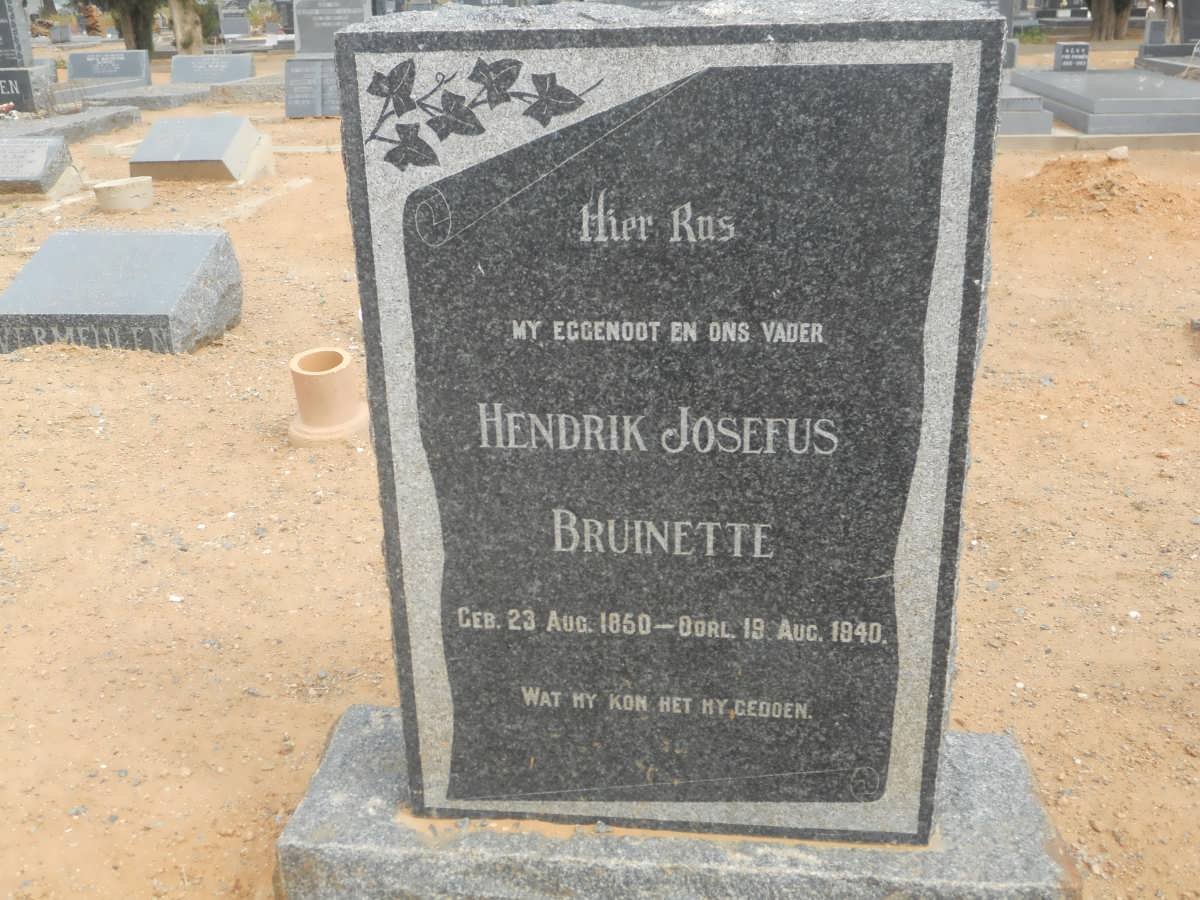 BRUINETTE Hendrik Josefus 1850-1940