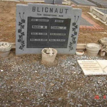 BLIGNAUT Charl J. 1890-1943 &amp; Maria M.1891-1955