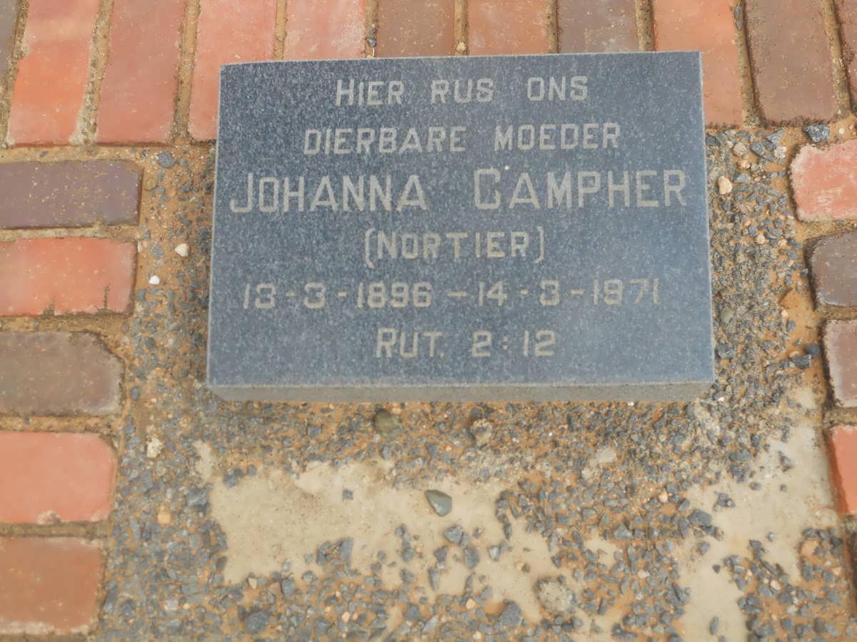 CAMPHER Johanna nee NORTIER 1896-1971