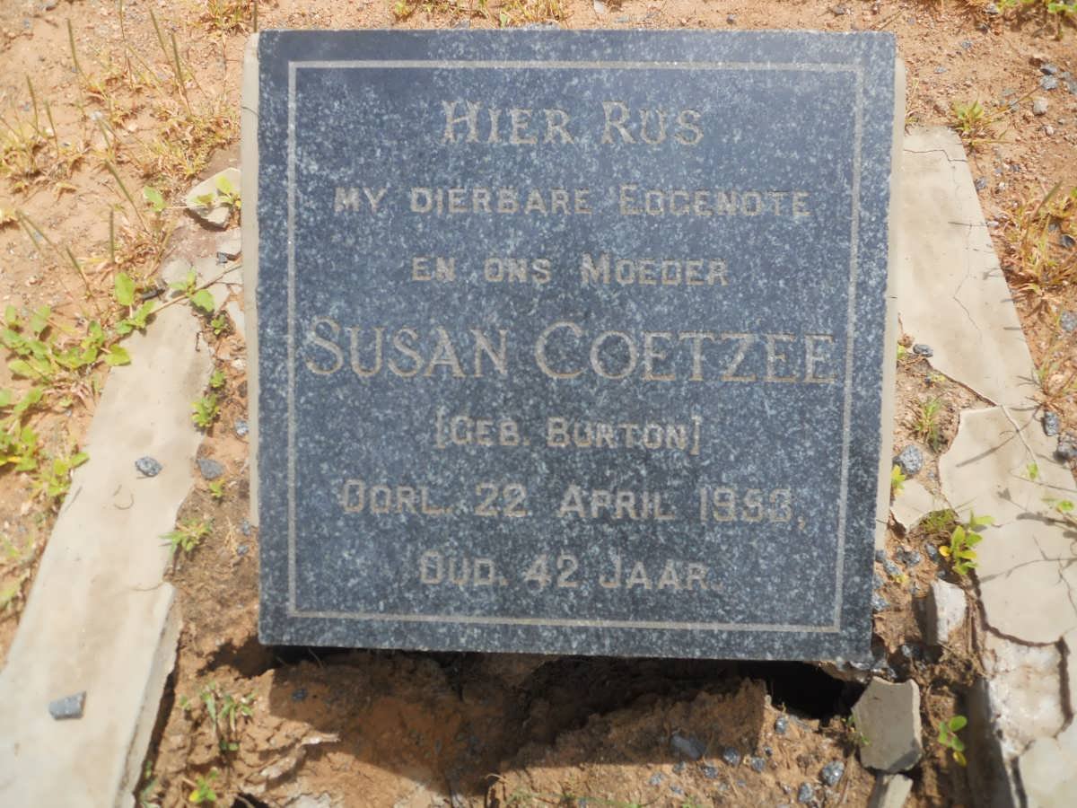 COETZEE Susan nee BURTON -1953