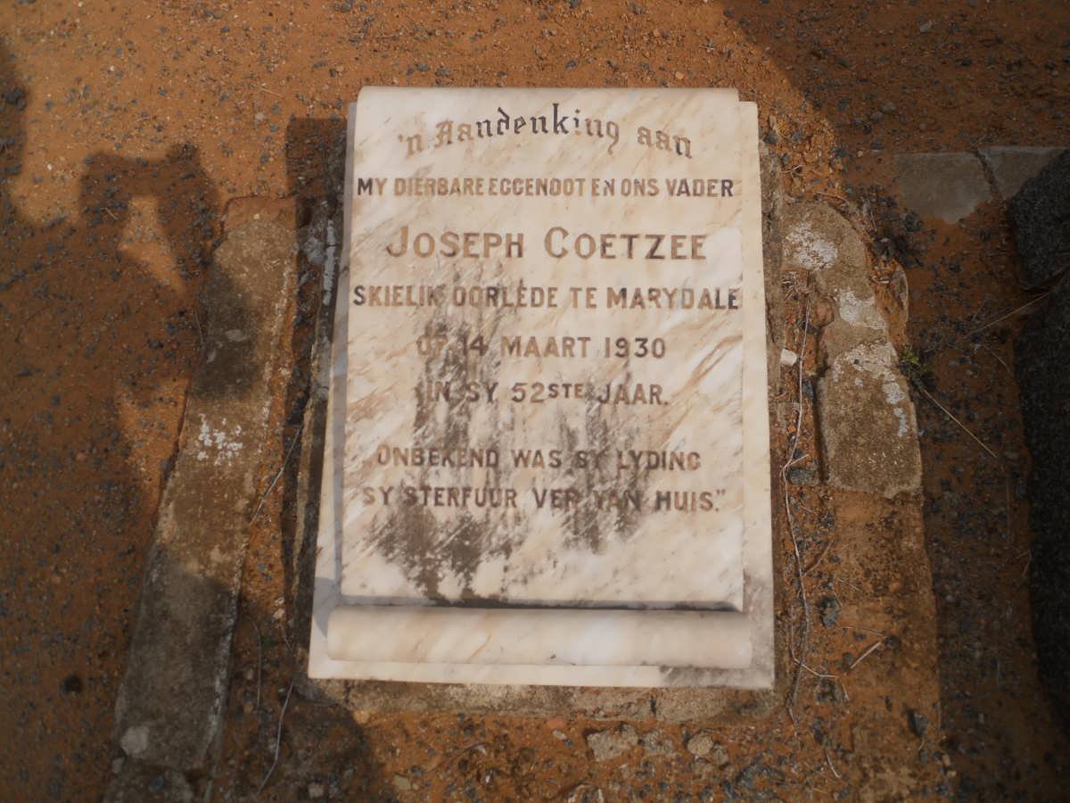 COETZEE Joseph -1930