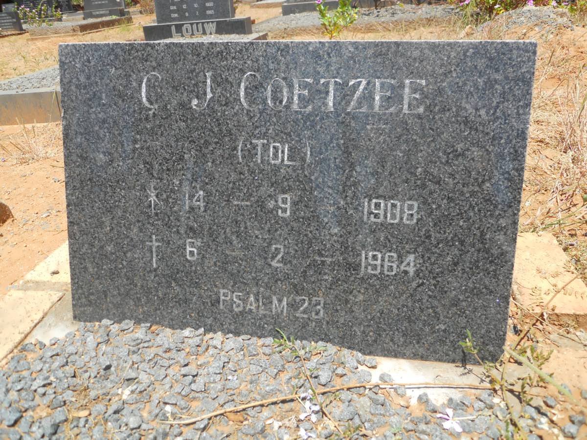 COETZEE C.J. 1908-1964
