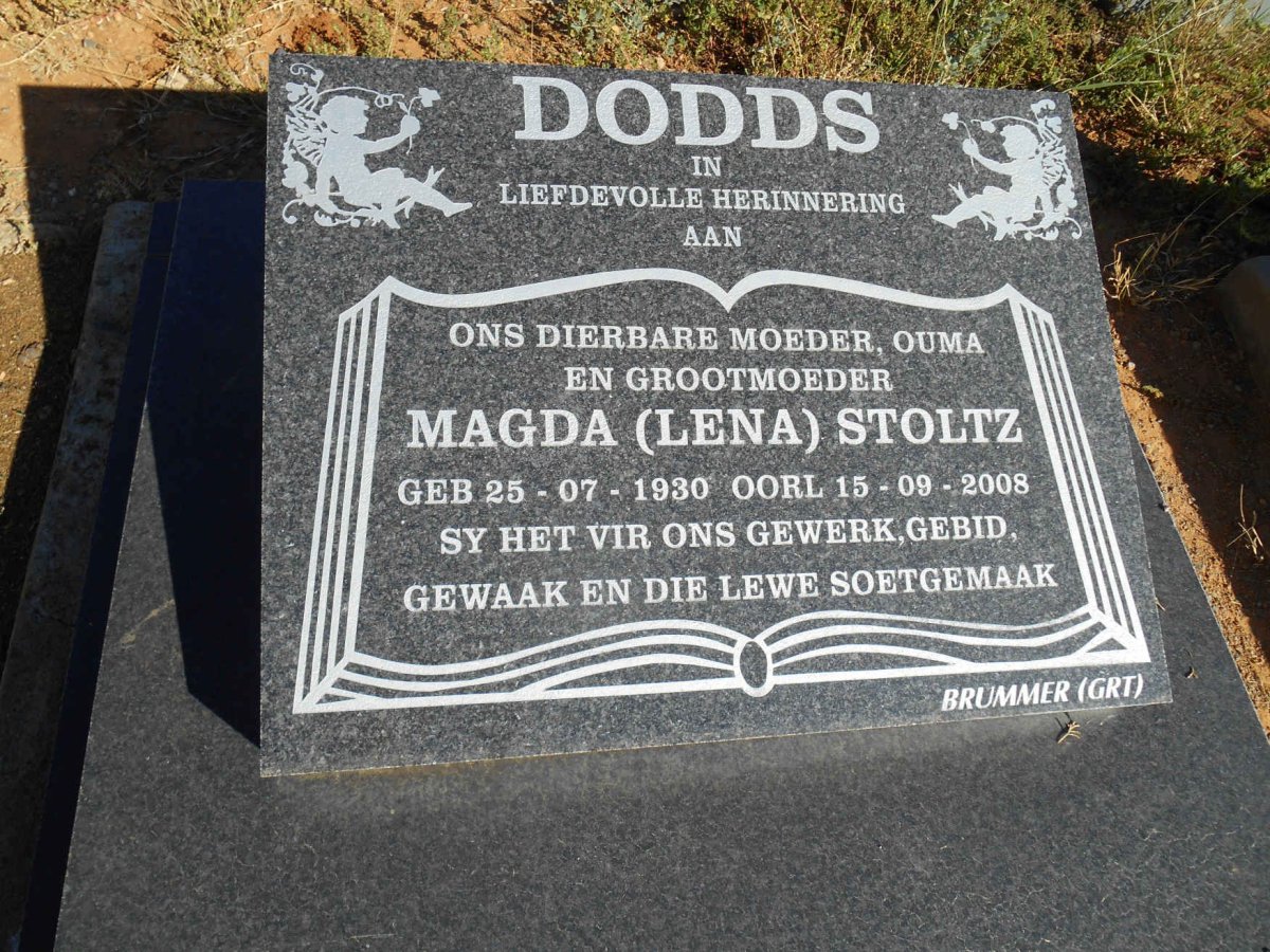 DODDS Magda nee STOLTZ 1930-2008
