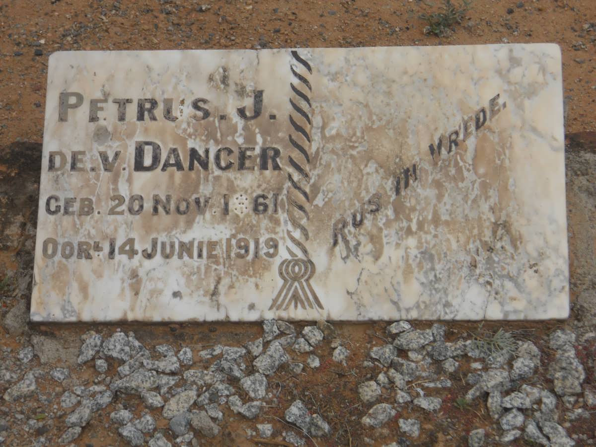 DANCER Petrus J. De V. 1861-1919